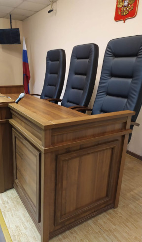 Мебель для залов судебных заседаний. Вид 2. Красноярский краевой суд